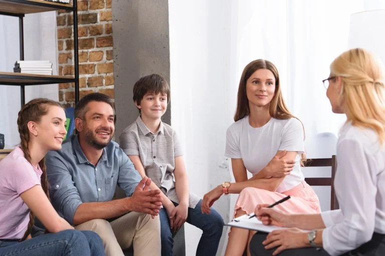 Family participates in therapy together