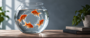 Goldfish in a bowl